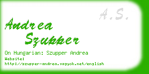 andrea szupper business card